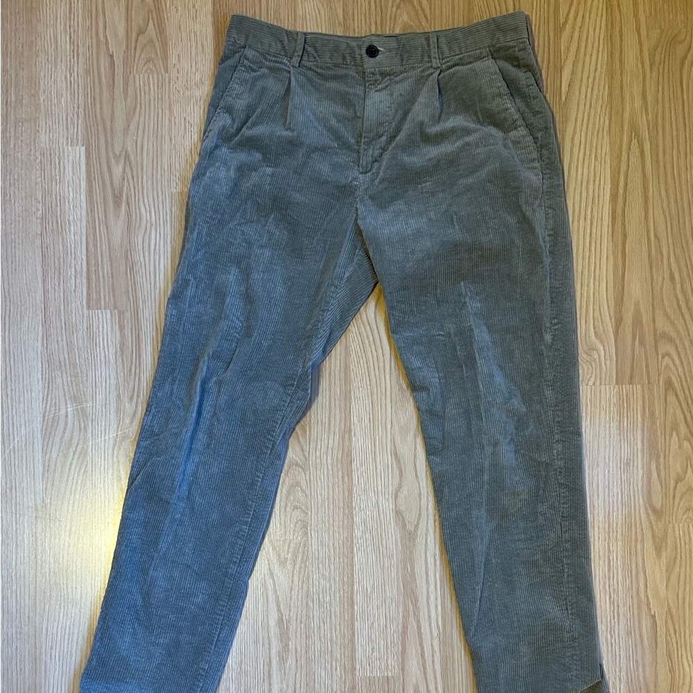 H&M Men's Corduroy Pants - Sage Green